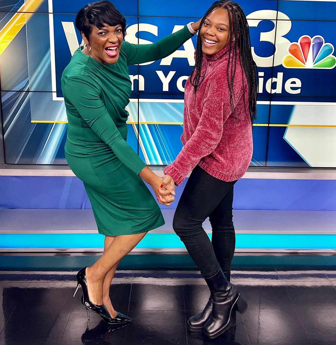 WSAVTinaTS's tweet photo. Congrats to my Soror and now former co-worker @KalynJacksonTV.  Her talent is pure and true! Kalyn, thank you for your contributions to @WSAV. Love your ability to stay positive in the midst of the storm.  God’s plan and your purpose will win every time.  Best @kincommunity 💗💚 https://t.co/nf9FJbd4in
