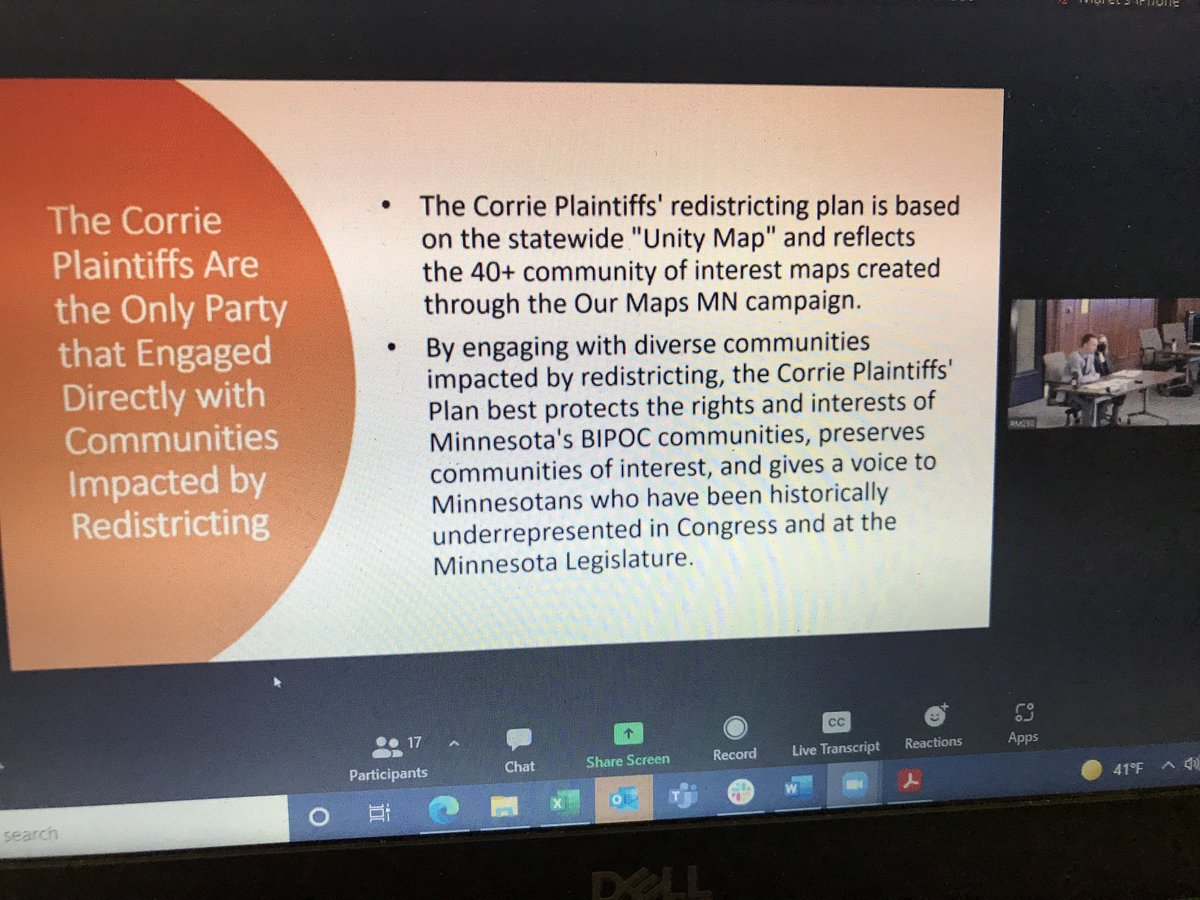 kathayccc's tweet photo. Minnesota Redistricting Hearings - #ourmapsmn /Corrie plan is the First and Only plan that was built on extensive outreach to minority /BIPOC communities. It’s about people, not about political parties, incumbents, not about what was drawn 10 years ago.@commoncausemn https://t.co/gYJ4CpnvuE