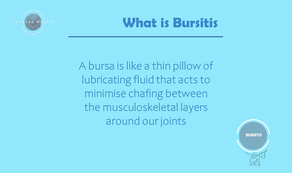 health_panacea's tweet photo. Housemaid's Knee, Student's Elbow, Tailor’s bottom...
What is Bursitis?
#PanaceaHealth #Bursitis #Joints #Painfuljoint #bursa https://t.co/z3zqCQnkBL