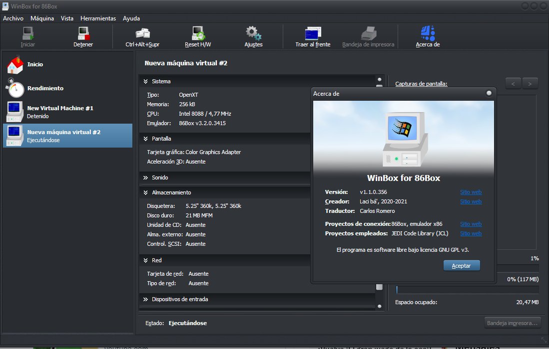 Dalekamistoso's tweet photo. Nueva traducción a español, en este caso para Winbox86 (emulador de #PC con frontend para #86Box con soporte de #DOS y #Windows).
Emulador:
https://t.co/JAsGqsAhYm
Traducción (pronto será oficialmente añadida):
https://t.co/yZxxBfvUAw https://t.co/TeXknUzHaf