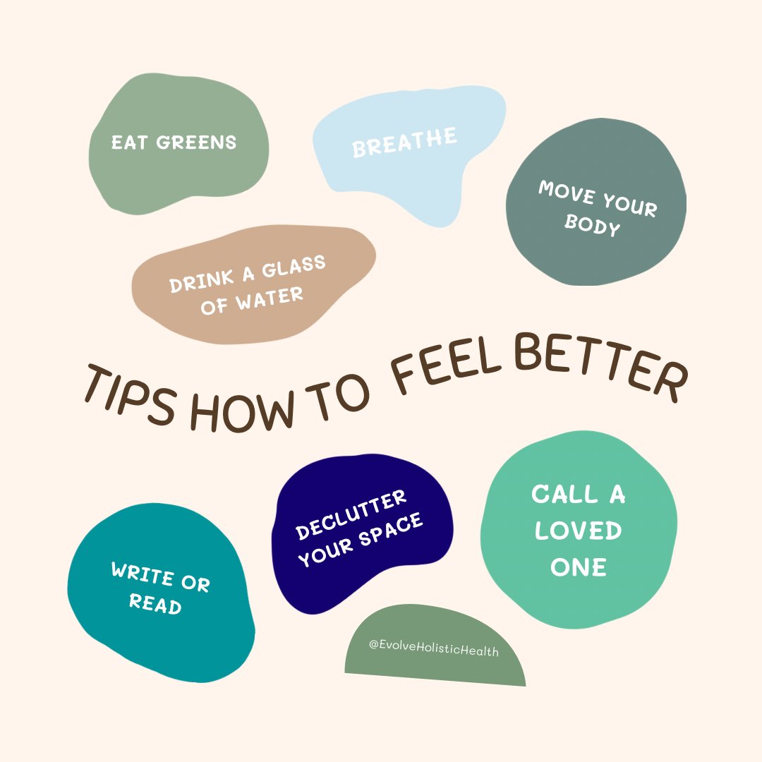 If you’re #feeling a little down or under the weather today, here are some #quick tips to #help you #feel #Better! 

#HealthyLiving #healthandwellness #healthylifestyle #HealthyNewYear #holistichealth #selfcare #selflove #Loveyourself #personaltraining #nutrition #mentalhealth