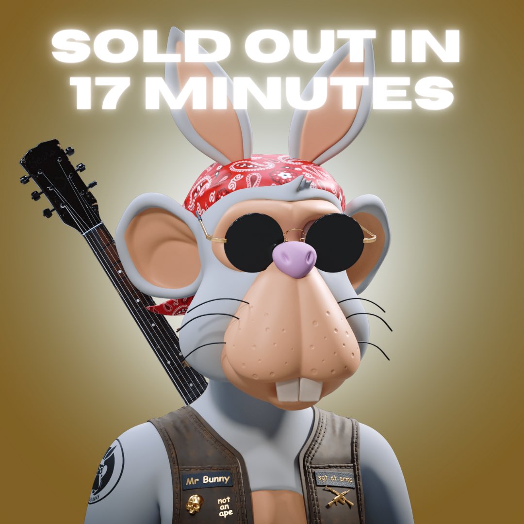 SOLD OUT IN 17 MINUTES 🙏
Thank you all

Buy on OpenSea : 
opensea.io/collection/bor…