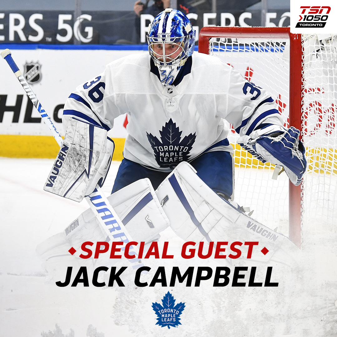 Don't miss <a href="/MapleLeafs/">Toronto Maple Leafs</a> goalie Jack Campbell today on <a href="/OverDrive1050/">OverDrive</a> at 4:20pm! #LeafsForever

LISTEN LIVE: iheartradio.ca/tsn/tsn-toront…