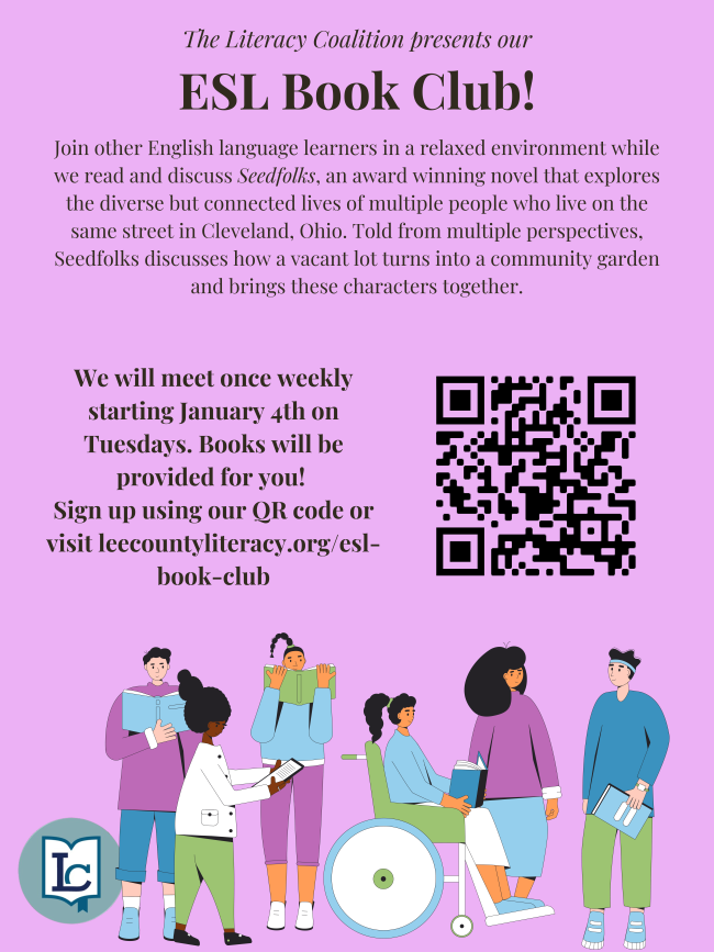 Our ESL book club will also be held via Zoom tonight at 6:00 PM! Just click the following link to join! conta.cc/3sXSElY