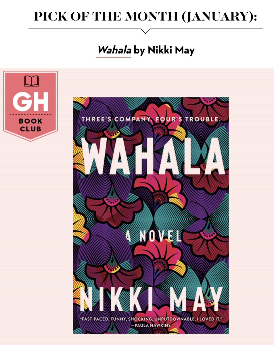 Wahhhh! At last I can tell you… I’m the @goodhousemag US book club pick 😍 So happy! @customhousebks