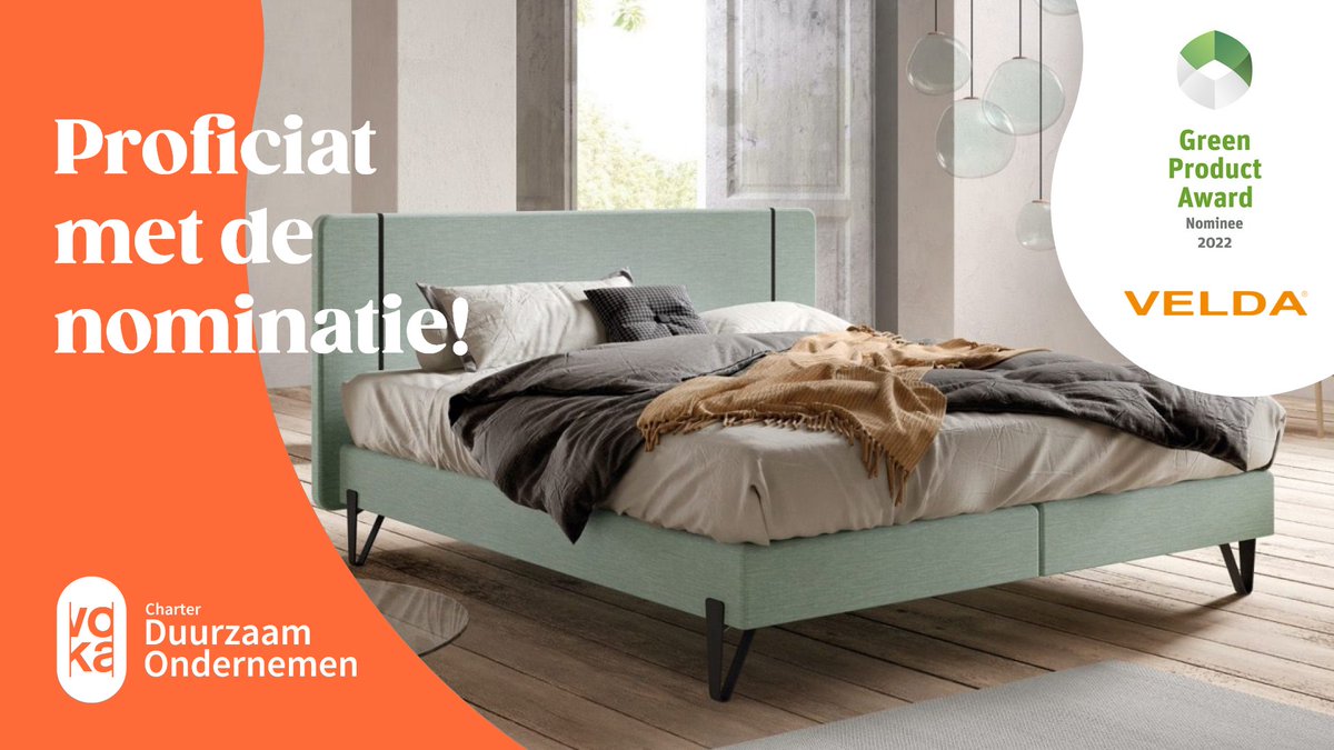 vokavzw's tweet photo. Voka Charter Duurzaam Ondernemen-deelnemer én SDG Pioneer Veldeman Bedding is met hun circulair bedconcept vel_you genomineerd voor de internationale @GP_Award!

Stemmen als publiek hiervoor kan via https://t.co/9Kd9HSkcQB

#VCDO #SDGs https://t.co/vqK3hQYiO0