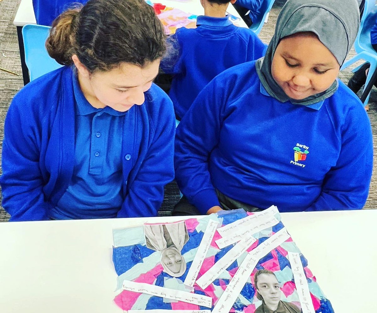 primary_barlby's tweet photo. Year 6 had fun today making up resolutions they knew that they could keep using figurative language based on an idea by poet Brian Moses @moses_brian 📚📝 #ks2poetry #brianmoses #literacy https://t.co/qdXFbgf00p
