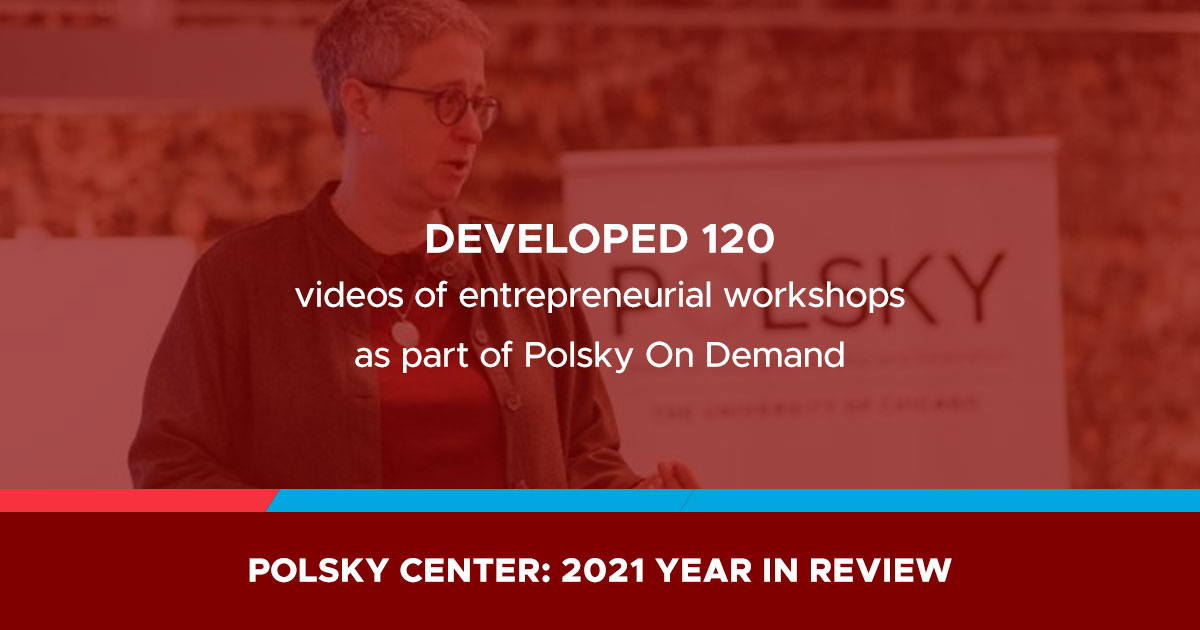 polskycenter's tweet photo. Developed 120 videos of entrepreneurial workshops as part of Polsky On Demand.

Download the Polsky Center's FY21 Annual Report.
https://t.co/jSAWVdyBOJ https://t.co/Y2JN07h6Do