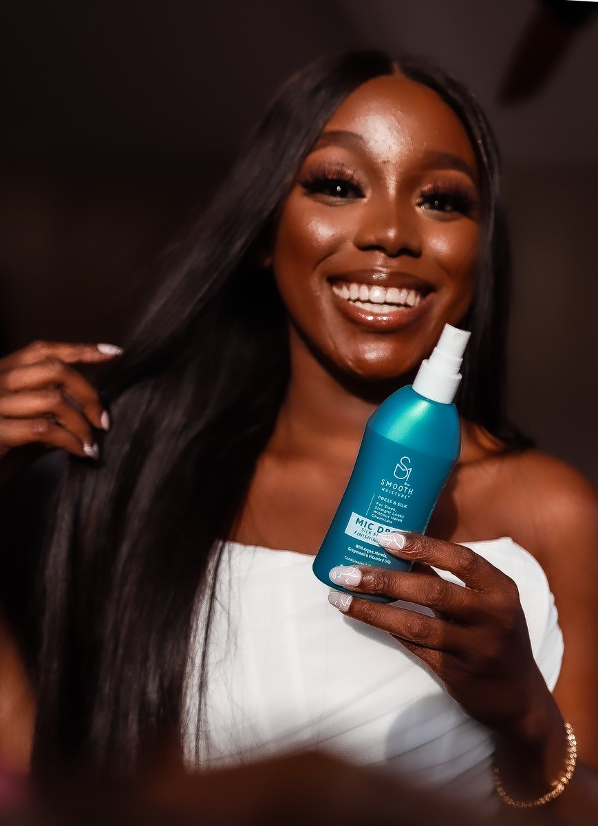 smoothmoisture's tweet photo. Start your year off right with straighter, silkier than ever hair! 

Smooth Moisture is the perfect solution for those who want that perfect silk press, @thehalimatmagaji looks stellar after her press. 
.
.
.
#silkpress #silkpressmasters #silkpressqueen #silkpressatl https://t.co/gfBSFidjxQ
