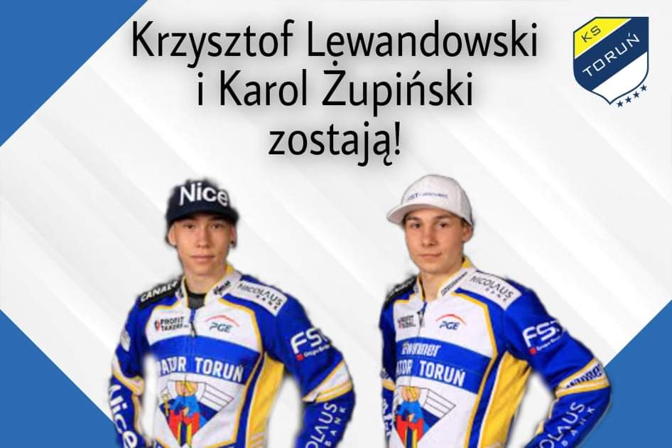 Sr22Torun's tweet photo. BUM bum Cyk cyk Myk myk. Karol i Krzysztof zostają z nami,cieszymy sie bardzo z tego powodu i mamy nadzieje ze chłopaki spiszą sie na Same Trójeczki https://t.co/HmHk2mIIWm