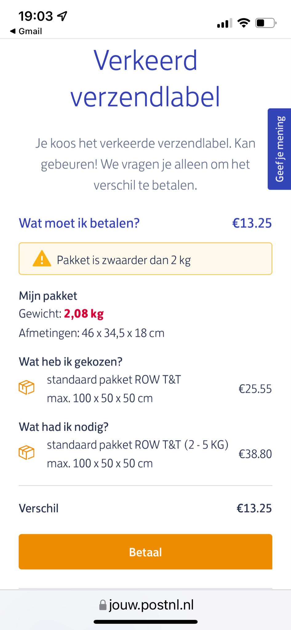 pack formule temperatuur Dyro on Twitter: ".@PostNL dit is gewoon diefstal. Absurd.  https://t.co/JRkiptWOPM" / Twitter