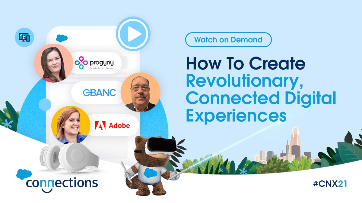 Learn how to create show-stopping experiences in any industry. Get some digital wisdom from the leaders at <a href="/Progyny/">Progyny</a> and <a href="/cbanc/">CBANC Network</a> on the future of 
#digitalexperiences.

Link: salesforce.com/form/experienc…

#salesforce #digital