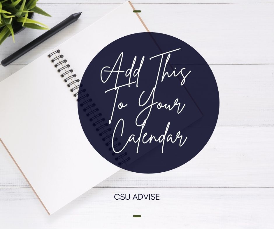 CSU_ADVISE's tweet photo. It's important to make sure you have important dates marked on your calendar. All of CSU's dates, deadlines, etc are on the Academic Calendar https://t.co/7aAH13julv.
Questions? We can help! Contact us at 706-507-8780 or academic_advising@columbusstate.edu. #HereToHelp https://t.co/sHdlPEmAcQ