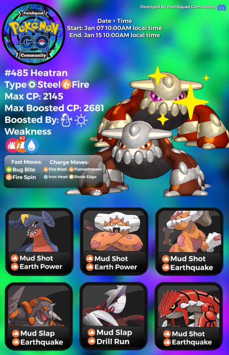 osukapain's tweet photo. January raids boss infographics are here! Which one are you lost excited for?? 🔥🪲❄️ #PokemonGO #pokemongoraids https://t.co/OeYABQEQzp