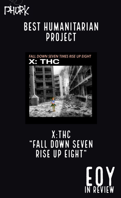 Thank you to PHORK magazine for awarding X: THC the best humanitarian music project of 2021.