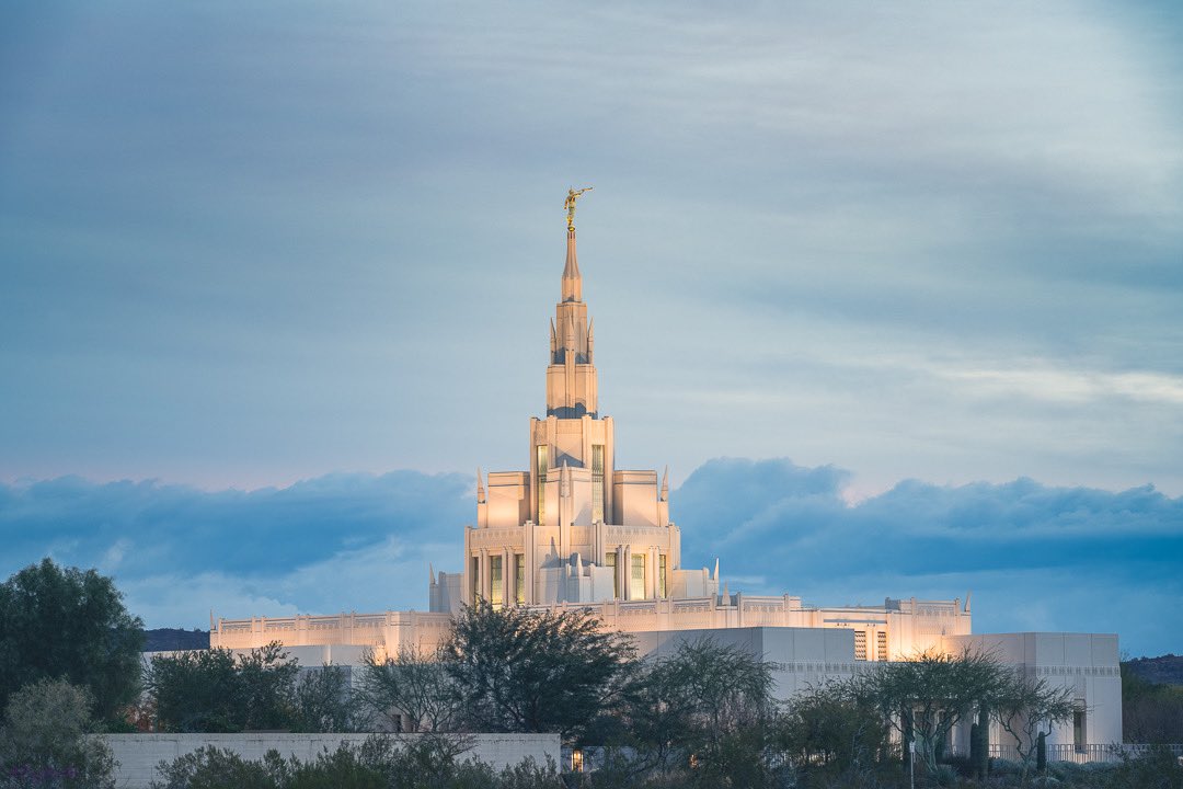 An early morning temple shot. Phoenix Arizona Temple.