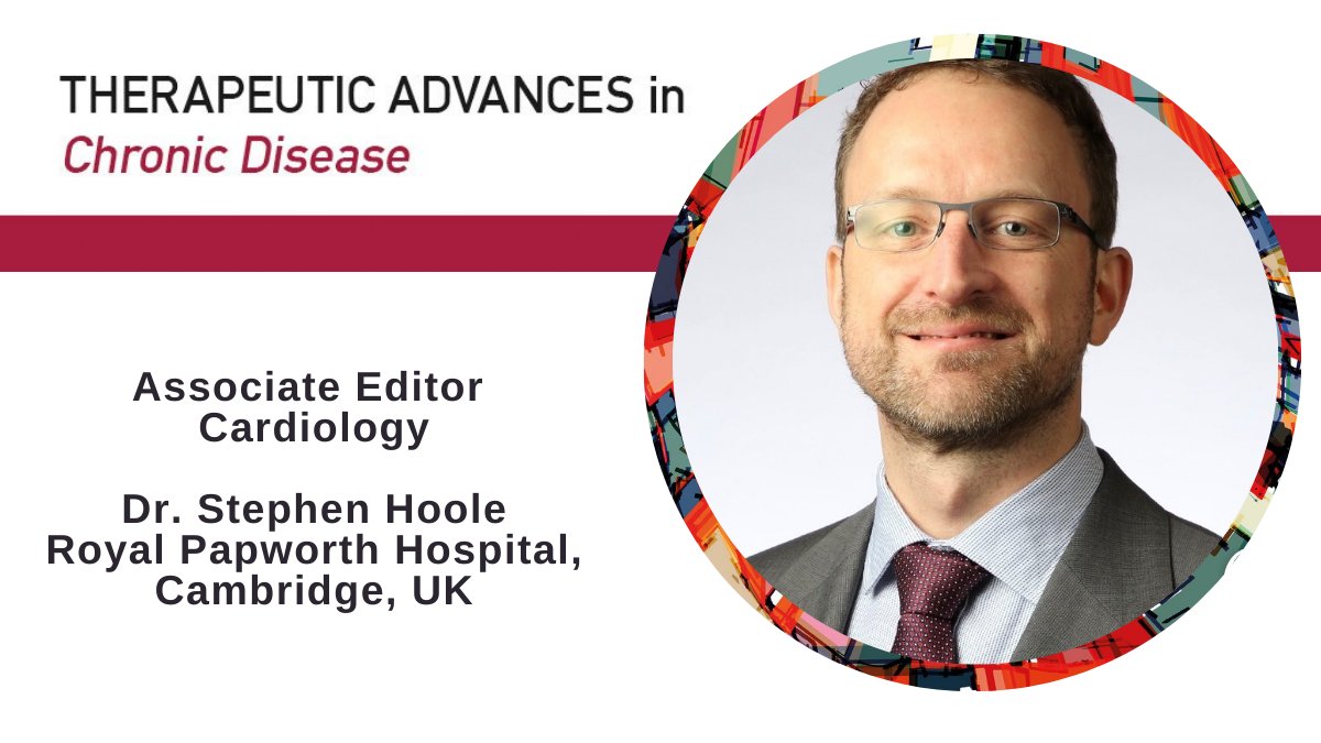 Therapeutic Advances in Chronic Disease (@tachronicdis) on Twitter photo We are delighted to annouce that Dr. Stephen Hoole has joined us as an Associate Editor for our #cardiology section
Give him a follow➡️<a href="/hoole_stephen/">Stephen Hoole</a>
#TherapeuticAdvances #TAChronicDisease #OpenAccess #CardioTwitter #ChronicDisease We are delighted to annouce that Dr. Stephen Hoole has joined us as an Associate Editor for our #cardiology section
Give him a follow➡️<a href="/hoole_stephen/">Stephen Hoole</a>
#TherapeuticAdvances #TAChronicDisease #OpenAccess #CardioTwitter #ChronicDisease