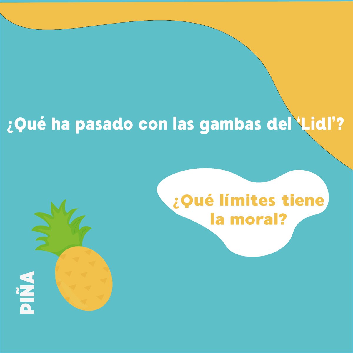 generazionmooz's tweet photo. en #piña lo que pretendemos es que TÚ tengas la la opinión, y te damos el micro para que levantes la voz:
¿qué ha pasado con las gambas del lidl? ¿de dónde ha salido?👇 https://t.co/KUUzHqWkcy