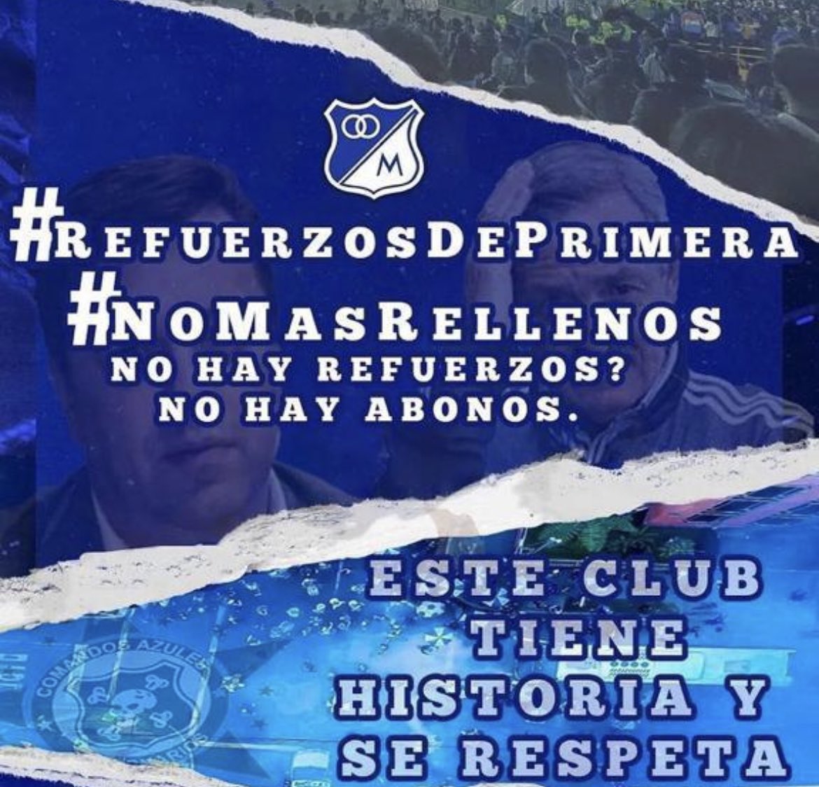hernanorjuela's tweet photo. @MillosFCoficial quien más me apoya ? #NoMasRellenos #RefuerzosDePrimera https://t.co/Jkh4NJ2CMn