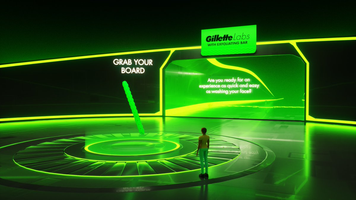 And, you can ride a virtual #GilletteLabs Exfoliating Bar hoverboard to catch debris as you race down a virtual track.🪒 Join us online at PGLifeLab.com. #PGInnovation