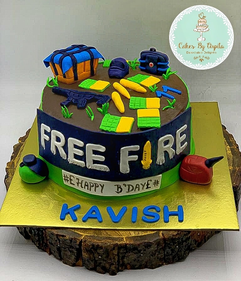 Free Fire Themed Cake