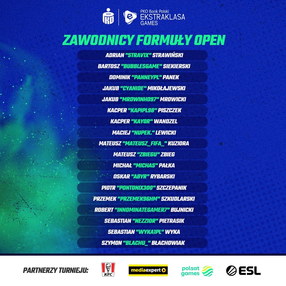 Ruszają rozgrywki PKO Bank Polski Ekstraklasa Games 🎮 

Reprezentantem Górnika w formule PRO będzie <a href="/BoGyyS/">Dominik ''BoGyyS'' Boguś</a> - syn byłego obrońcy zielono-czarnych Marcina Bogusia (kto pamięta łapka w górę ✋).

Dominik trzymamy kciuki ✊