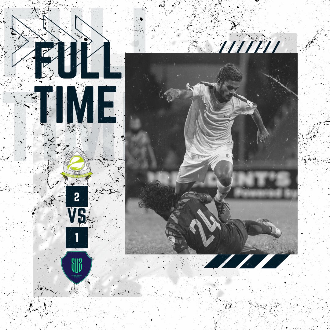ClubGreenStreet's tweet photo. #FullTime
Another Win for the #GreenDragons As we defeated @super_united_sports with Two wonderful Goals by @angelcarrascosa29 @ansaribrahym π
presidentsCup
#CGS - #Greenstreets #GreenDragons #presidentscupmv #DerbyDay #CGSSUS https://t.co/hHUpt8gOAr