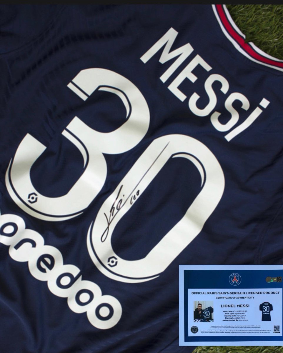 Original signierte Leo Messi PSG Trikots im Shop verfügbar. Offizielles PSG Echtheitszertifikat 
Check out sportmemories24.com 
Einziger Sport Memorabilia Shop in Deutschland. 
#leomessi #PSG #footballshirt #fussballtrikot