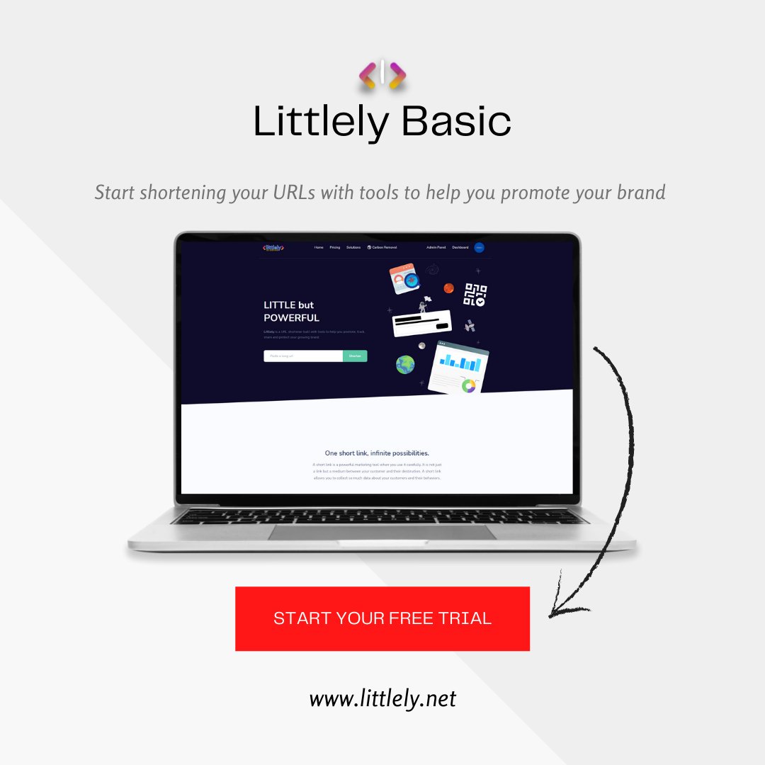 littlely_url's tweet image. Here at Littlely, we&apos;re offering a free 7-day trial to try out Littlely Basic! Enjoy custom QR codes, branded domains, and much more.

Start your free trial now!

#littlely #urlshortener #free #signupnow #subscription #branding #marketingtools #toronto #canada #freetrial