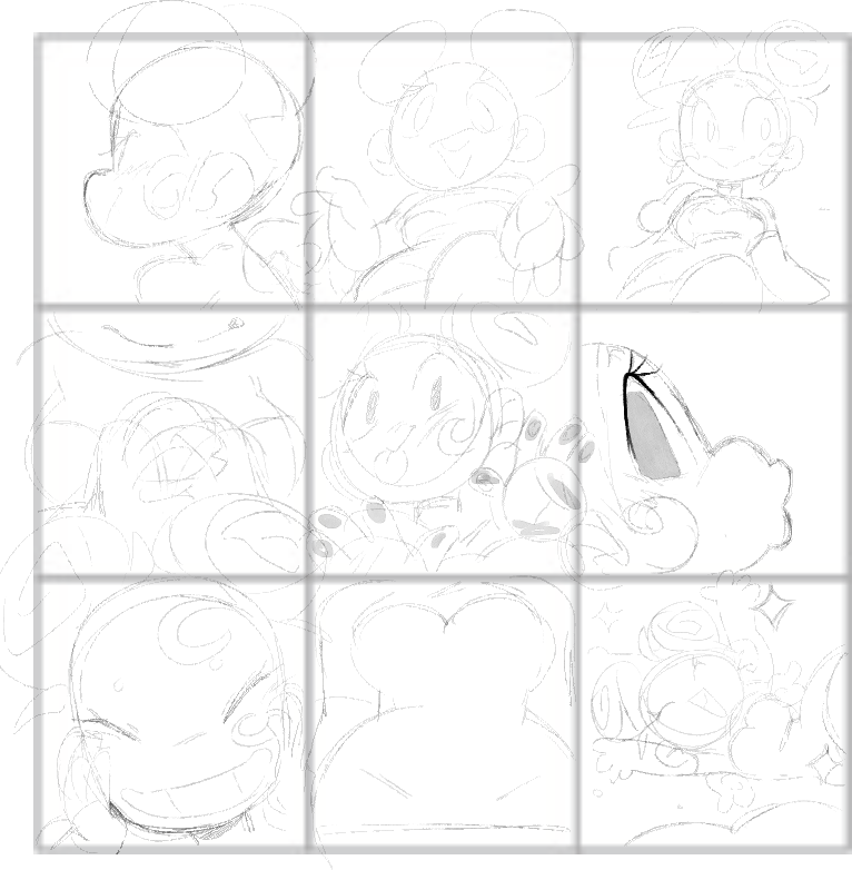 animated on clip studio
here's some sketches of it 