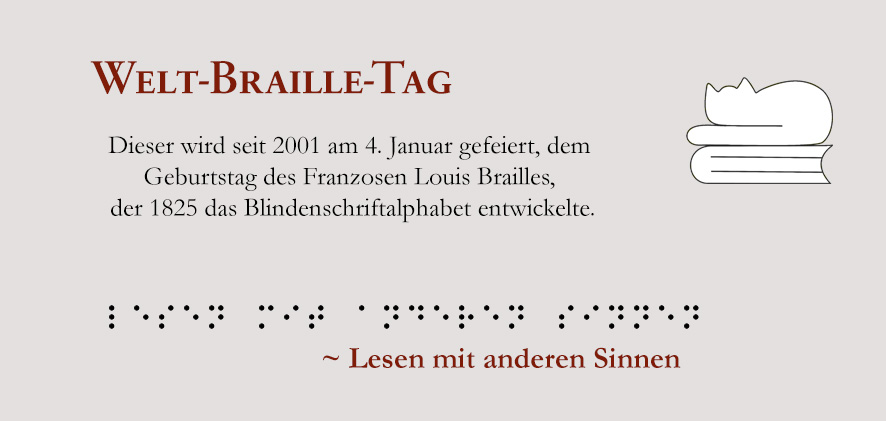 Die Blindenschrift, eine tastbare Punktschrift, bietet blinden und sehbehinderten Menschen Lese- und Bildungsmöglichkeiten.
#WeltBrailleTag #WorldBrailleDay2022 #braille  #lesenmitanderenSinnen