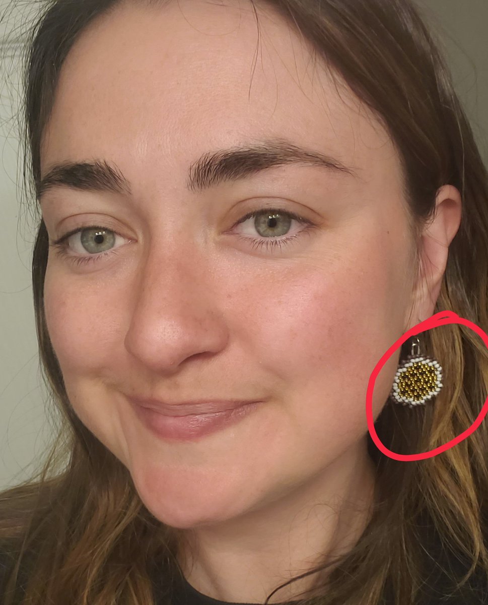 PJC709's tweet photo. STOLEN NEAR NORRIS POINT:
Did anyone you know get these earrings for Christmas?
Passion fruit earrings by @beadpunk you can see their purple on the back and gold and black and white on the front.
Please retweet. https://t.co/tcxLP4sHBw