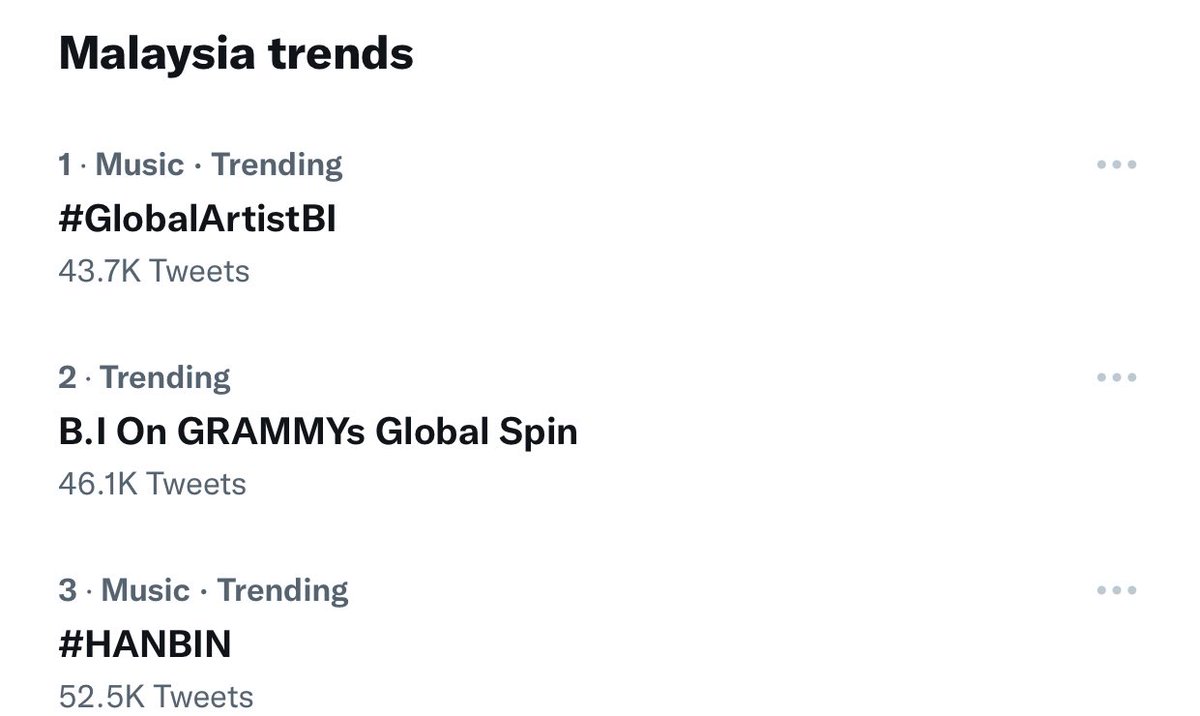 MYEXQUISITE_BI's tweet photo. #1 #2 #3
MY-IDs you are really the best.

B.I On GRAMMYs Global Spin
#GlobalArtistBI #HANBIN #비아이 @shxx131bi131 https://t.co/ZkDN9Mw0Le