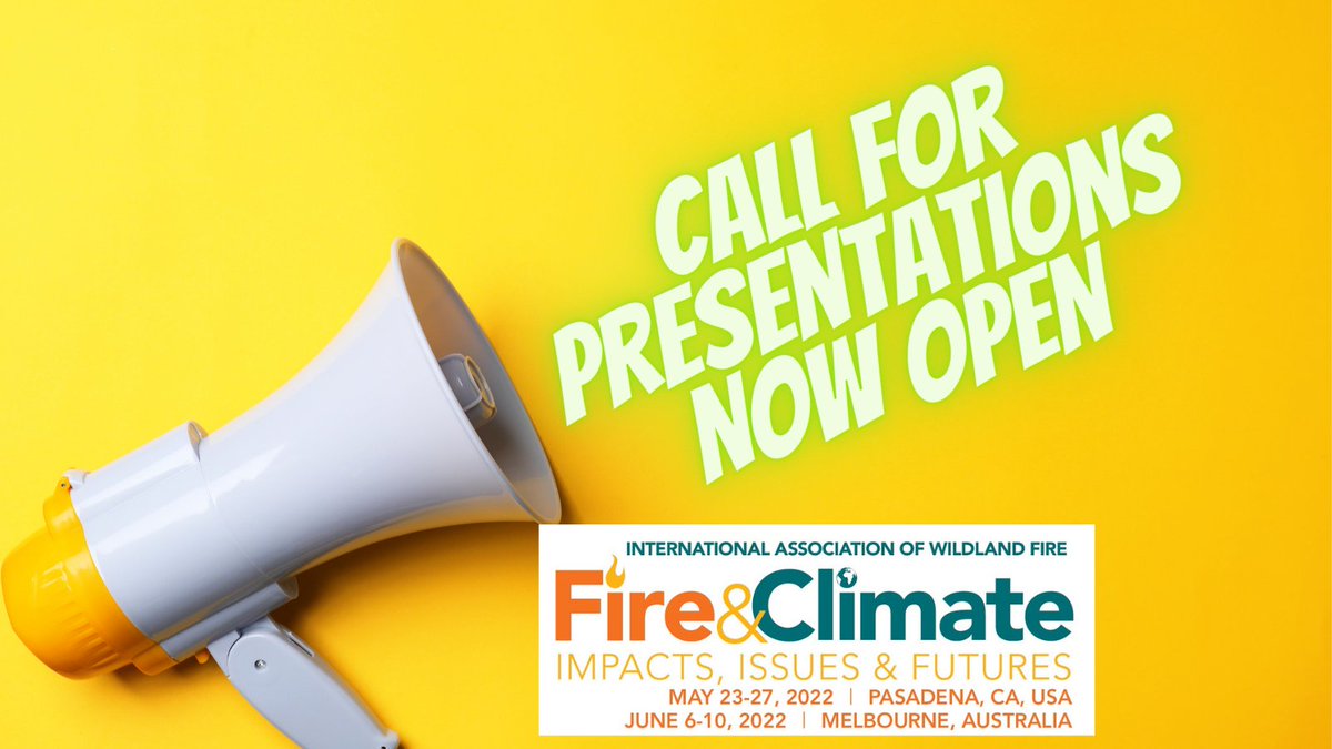 IAWF's tweet photo. Are you back at work, refreshed, and motivated? 

✔️Yes! 👍

It's a perfect time to submit a proposal to speak at Fire &amp; Climate 2022 in May/June in Pasadena or Melbourne.

Deadlines are Jan. 15 and Jan. 31 respectively.

Details are here: 
https://t.co/WV6555PCr9 https://t.co/cpKuTUARdB