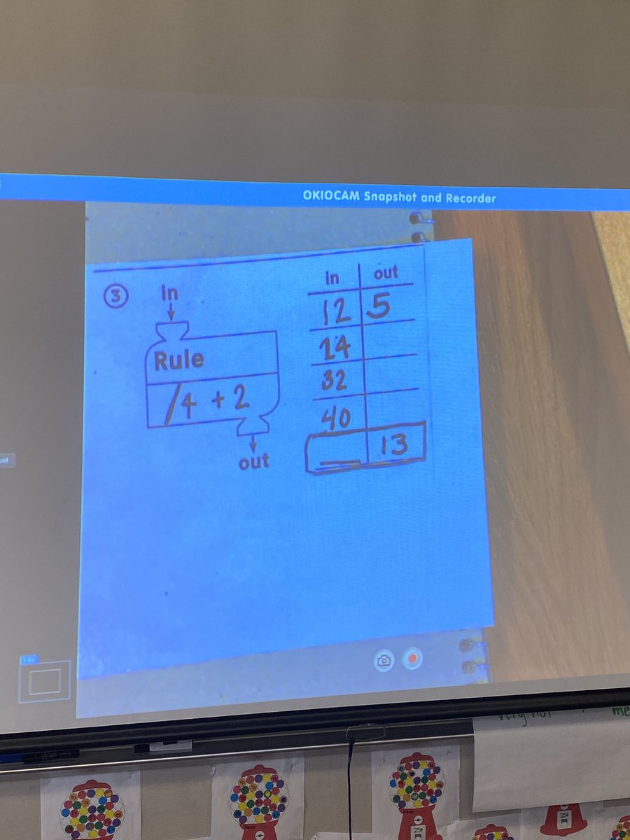 MrsMack4TCE's tweet photo. Before break we started a different kind of math warmup to wake up our math brain before our mini lessons. You can do some much with Input and output tables and spiral back many different concepts. #TCEmath #Engagedlearning #challenges #TCEcardinals https://t.co/v6hKwila6u