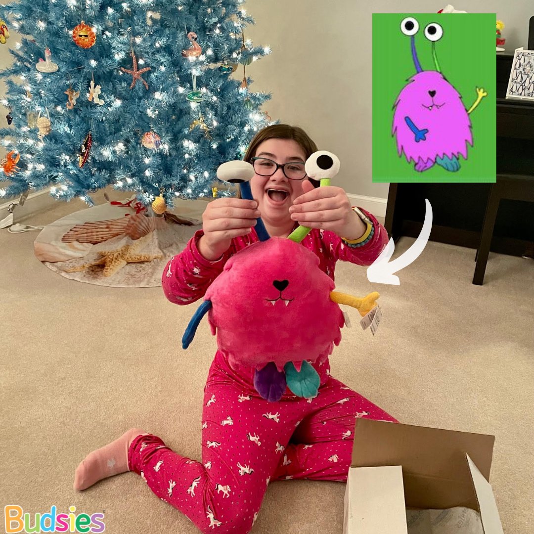 BudsiesToys's tweet photo. Meet Mila the Monster! Keira Thompson, a 14-year-old with autism, published a children’s book called Mila and the Too Hard Hoop. The book teaches kids that it's okay to admit things are hard, but not to give up. The book is available for purchase on Amazon!

📸: @MilaTheMonster1 https://t.co/mQZPSjnmXl