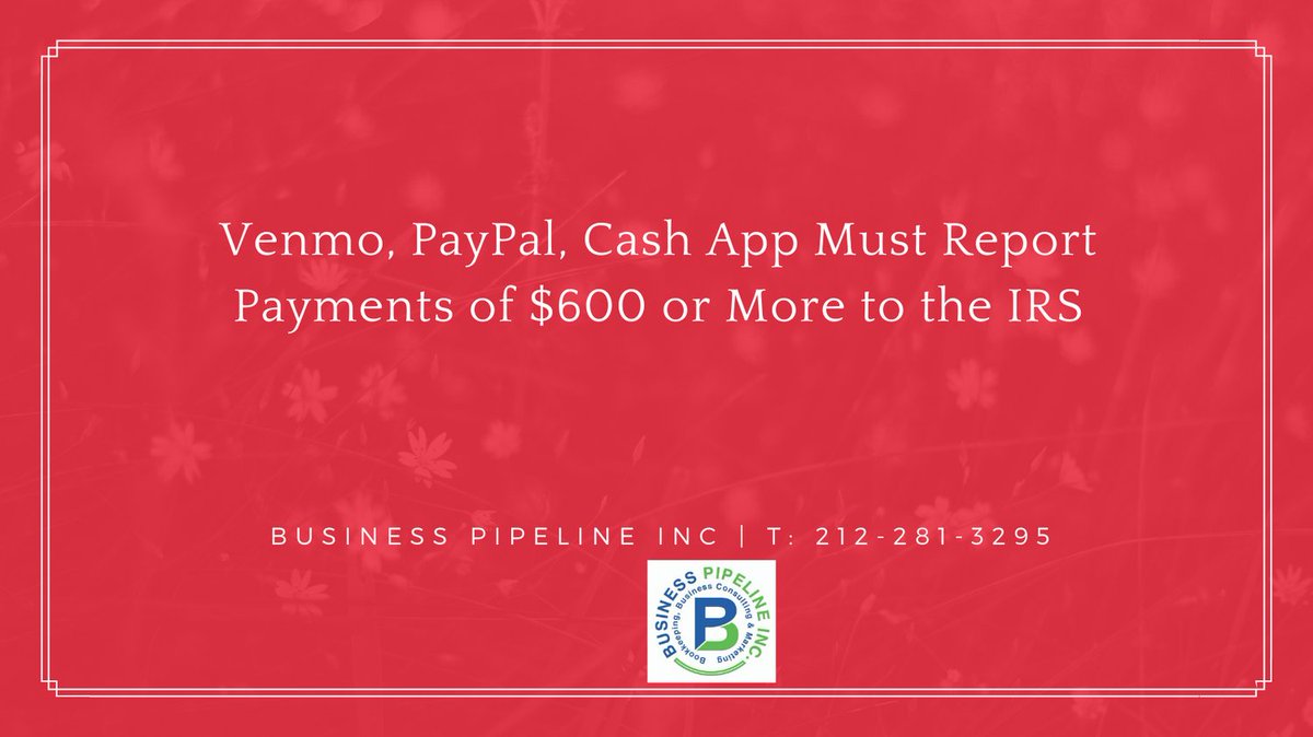 businesspipelin's tweet image. More strict regulations are being place on money being circulated. No more paying people under the table with 3rd party apps. #moneymanagement #smallbusiness #cashapps #freelancers #contractors