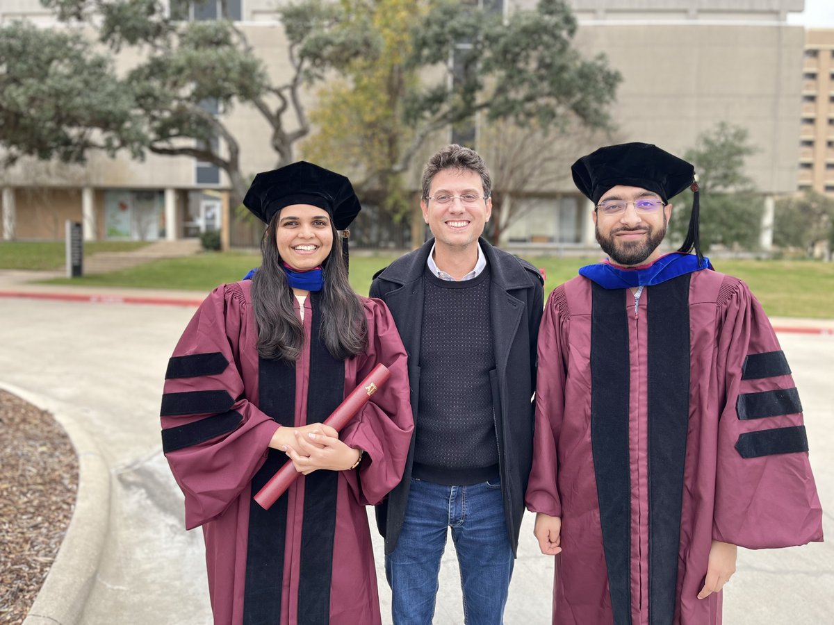 tacl_tamu's tweet photo. Congratulations to Drs. Kumari and Khurshid! Wishing them the best as they continue their remarkable careers at Dassault Systems and MIT! https://t.co/3zlgRR8CTa