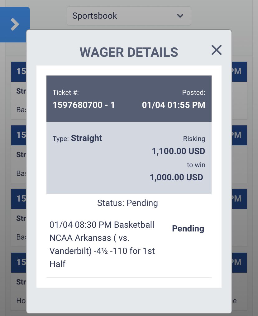 LetsMBGA's tweet image. 01/04/2022 #CBB #FREEPLAY

I expect more likes next time 😎 but here we are

$4000 Arkansas -3.5 1H

$1000 Arkansas -4.5 1H

Let’s get this #GamblingTwiitter #NCAAB #FreePicks

Bet slips included

$25 giveaway if this pick wins. 
Like/RT to be eligible 😎 picking winner tonight