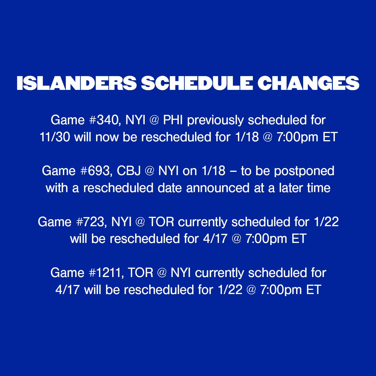 Islanders Schedule 2022 New York Islanders On Twitter: "#Isles Schedule Updates. Details ⇉  Https://T.co/O11Gsicamw Https://T.co/Ehxtvyqwl6" / Twitter