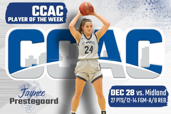 Women's Basketball: Congratulations to Jaynee Prestegaard, named the CCAC Player of the Week today - saubees.com/article/5232.p…