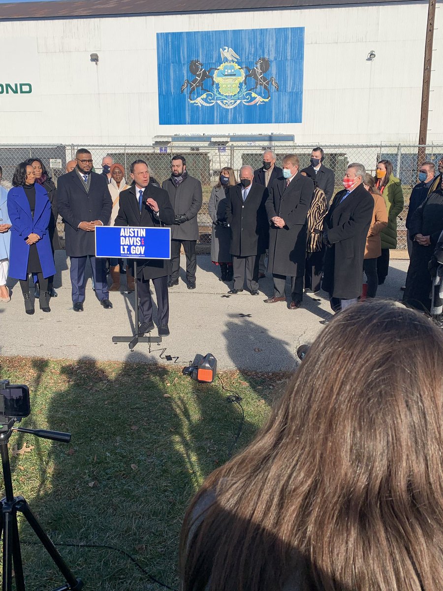 brewster4senate's tweet photo. Very excited to join so many of my colleagues this morning to endorse State Representative @AustinDavisPA for Lieutenant Governor of PA! Austin, along with Attorney General @JoshShapiroPA as our next Governor, will make a great team for Pennsylvania 🇺🇸 https://t.co/CDgQnzJPYK
