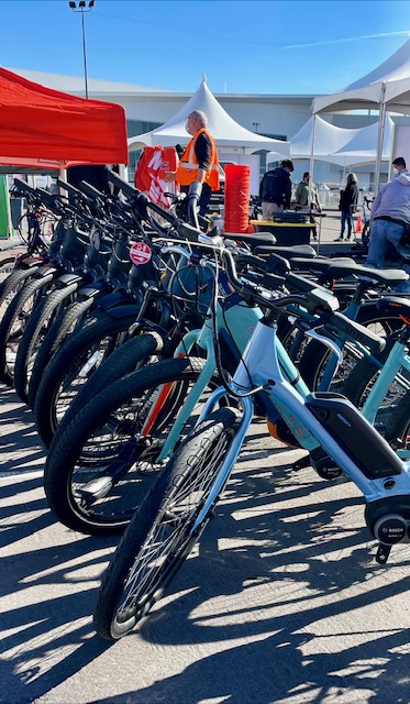 EJ_Krause's tweet photo. Getting ready for the eMobility Experience @ #ces2022 tomorrow! Join us at the Las Vegas Convention Center West Plaza for the latest in eMobility products. Plus take a spin on our 65,000 sqft Test Track! https://t.co/NUAJ0oabIP