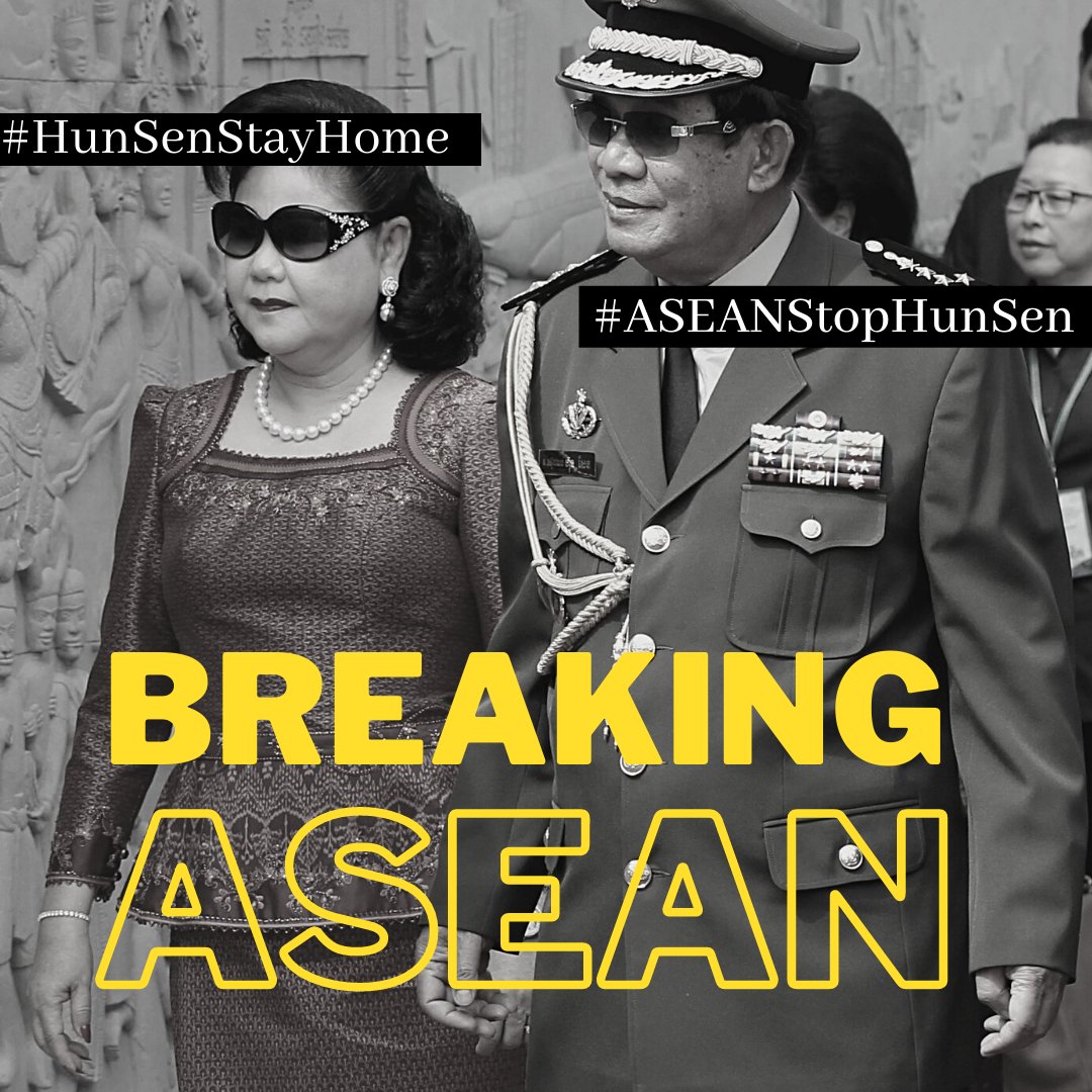 Hun Sen's visit to the junta in #Myanmar threatens <a href="/ASEAN/">ASEAN</a> credibility and its future. Is it time for <a href="/ASEAN/">ASEAN</a> to split? What have #Myanmar and #Cambodia done for their people? #ASEANStopHunSen #HunSenStayHome @pvamplify @thinzarshunleiyi @peoplessoldiers <a href="/Altsean/">ALTSEAN-Burma</a>