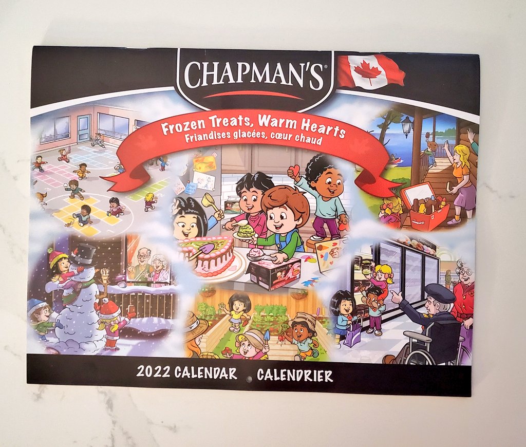 mchln86's tweet photo. Just received these adorable #2022 calendars in the mail today! Thanks @Chapmans_Canada 🗓🍦 #icecream everyday 🤪 https://t.co/vMRaO4JF9l