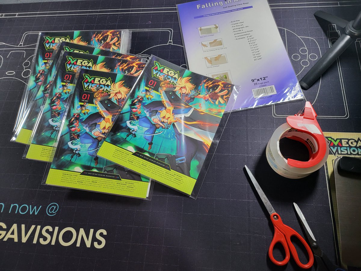 megavisionsmag's tweet photo. Getting ready to ship out some more issues of Mega Visions Magazine! 📦 

Have you gotten yours yet? Check out our Mega Merch here: https://t.co/iY4KyxYiXf

#GameMagazines #RetroGaming #SEGA #RevisitRetro https://t.co/BQOhlgiHhF