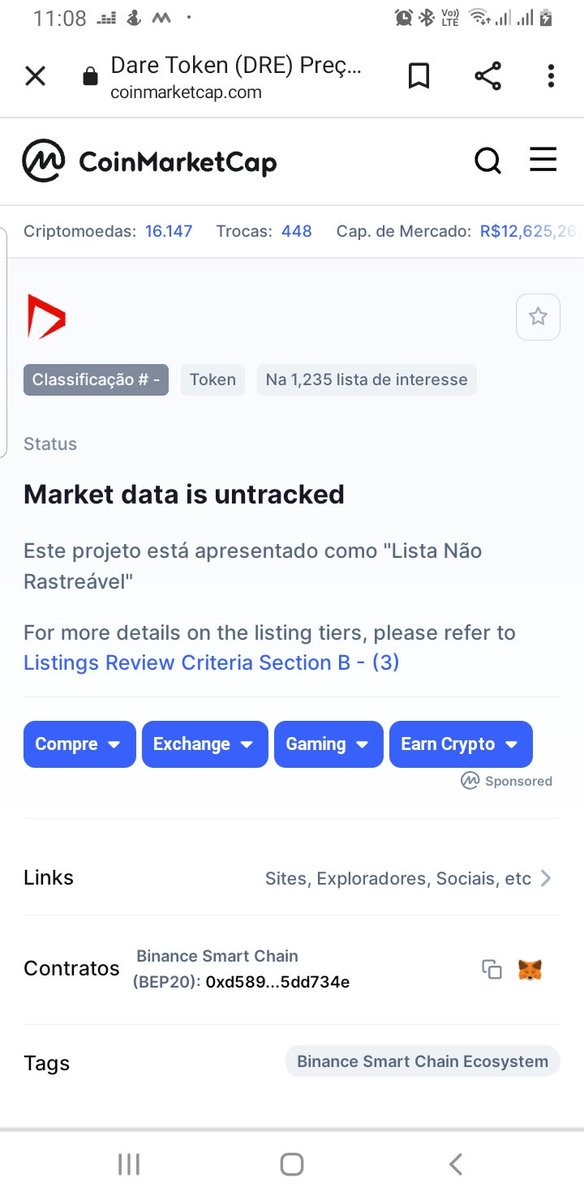 gleisson_campos's tweet photo. @DareToken O que aconteceu com o Dare Token? https://t.co/Uq8UyHaTb0
