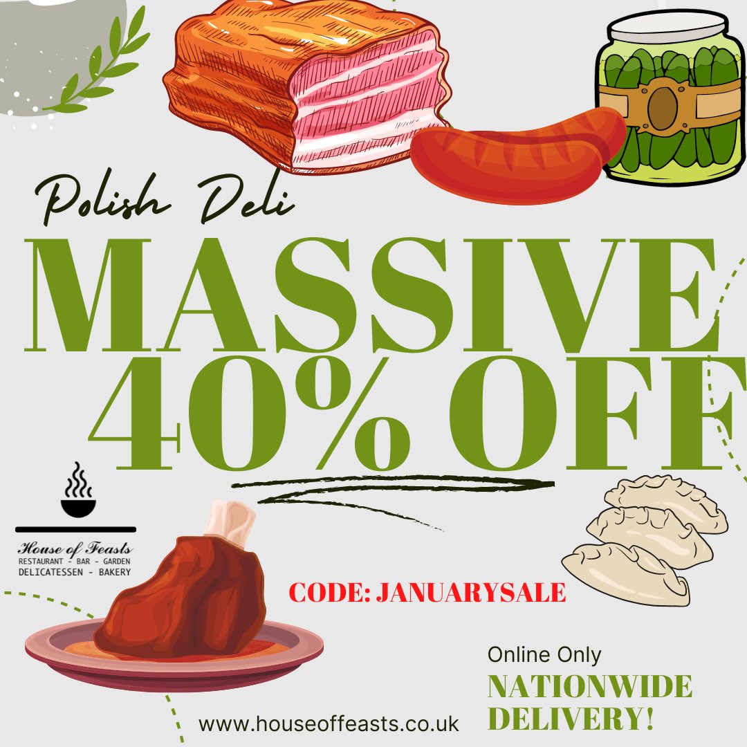 ChefConsultant's tweet image. MASSIVE 40% OFF 

✅ All items including charcuterie 
✅ Nationwide Delivery
✅ Local Collection
✅ All made in house 👌

Order now and use CODE #JANUARYSALE

houseoffeasts.co.uk 

#discount #polishdeli #polishfeast #onlineshopping #charcuterie #smokedmeats #kielbasa