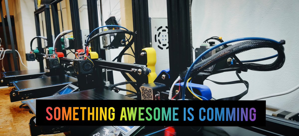 3DMonkeyNL's tweet photo. I love to use colours on my printers and projects, and so does @captubes. Soon there will be something special with captubes and I am so excited for it! #hype #3dprinting #excited #special #captubes https://t.co/2guOvBG0p2
