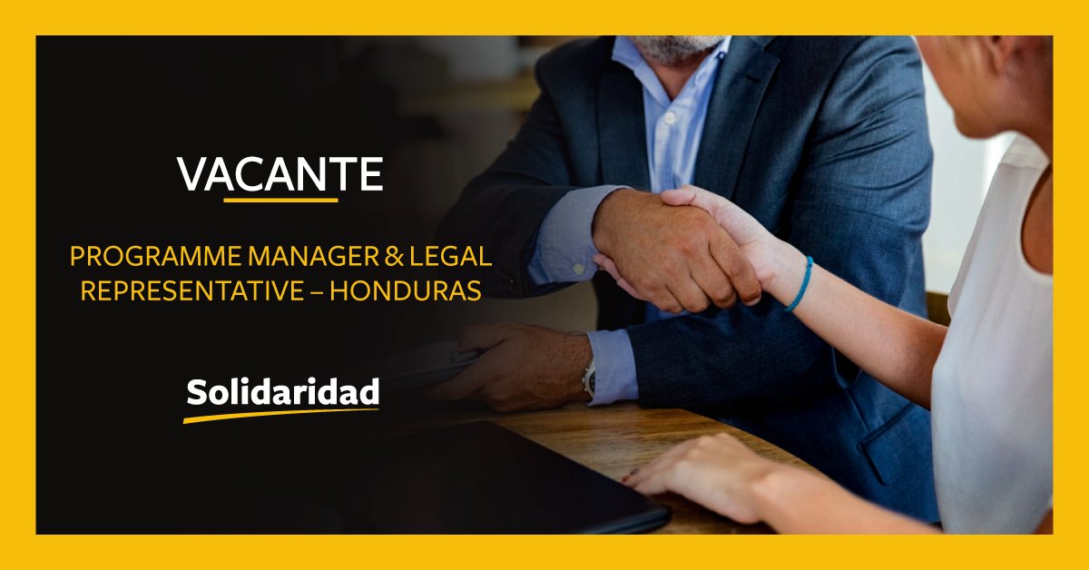 We are looking for an experienced professional to lead our growing presence in Honduras and contribute to the design and implementation of Solidaridad’s ambitious multi annual strategic plan (MASP) 2021-2025. Read our terms of reference➡️ bit.ly/3sYg0I4
#job #hiring